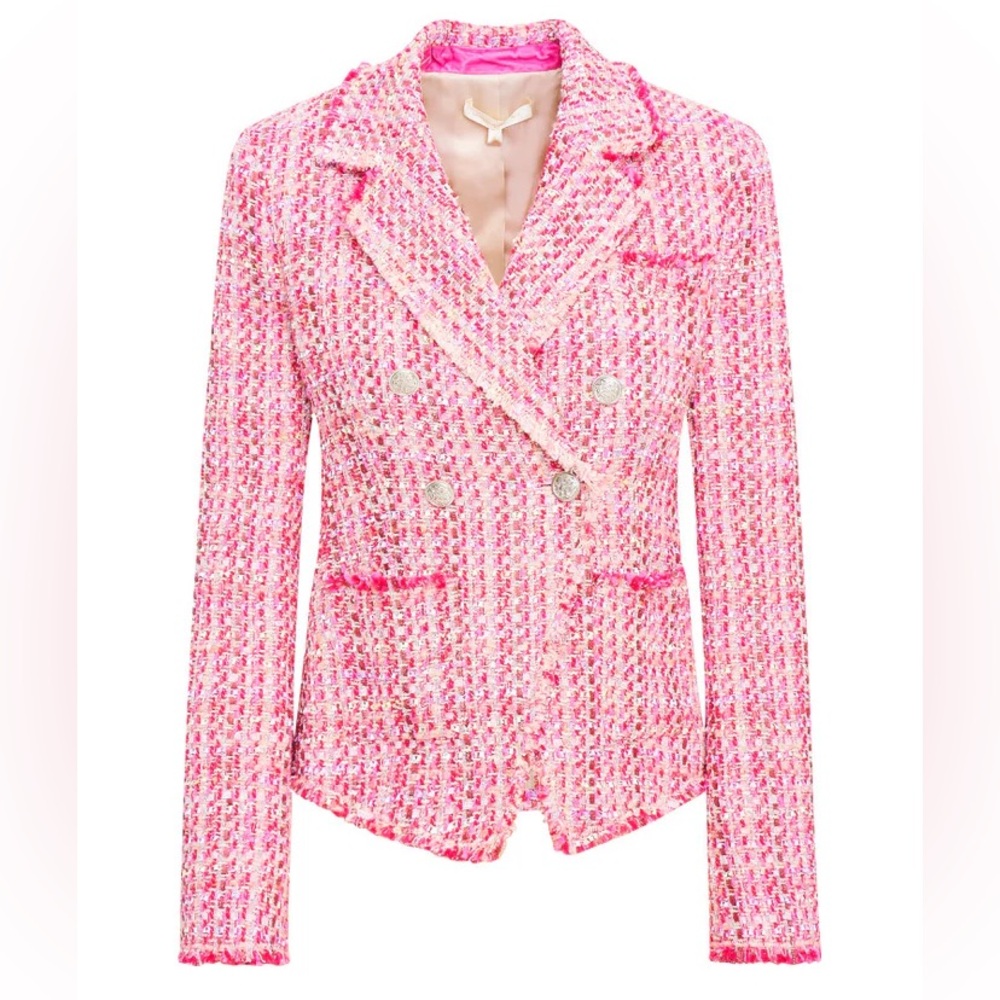 NWT LoveShackFancy Duvel Jacket Blazer bonbon pink
